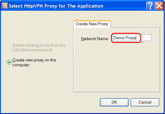 Register new HttpVPN Proxy with the Portal