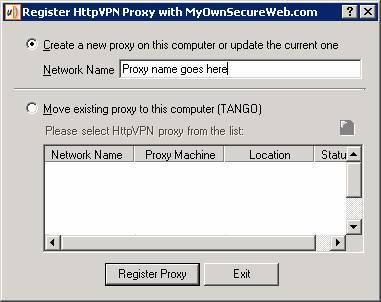 Proxy Reg Utility - Proxy Name
